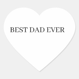 父の日の最高のパパ ハートシール