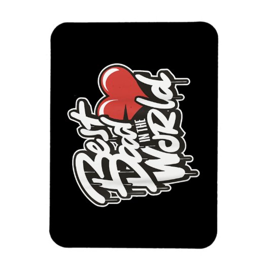 父の日の最高のパパ マグネット (縦)