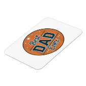 父の日の最高のパパ マグネット (左側)