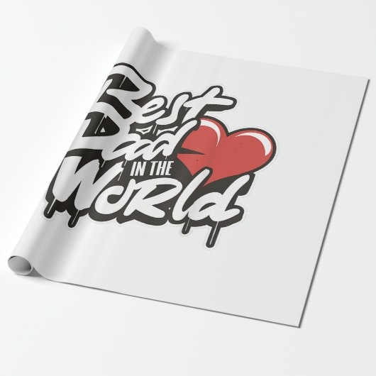 父の日の最高のパパ ラッピングペーパー (アンロールド)