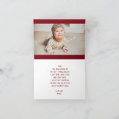 父の日の最高のパパEVER、テンプレートカスタム写真 サンキューカード (内部)