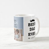 父の日の最高のパパEver 2 Photo with Monogram コーヒーマグカップ (正面右)