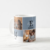父の日の最高のパパEver 2 Photo with Monogram コーヒーマグカップ (正面左)