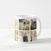 父の日の最高のパパEver 6の写真と文字、赤 コーヒーマグカップ (正面右)