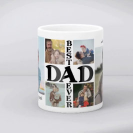 父の日の最高のパパEver 6 photo collage コーヒーマグカップ