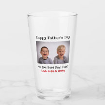 父の日の最高のパパEver Kidsフォトビアピント