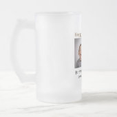 父の日の最高のパパEver Kids写真 フロストグラスビールジョッキ (左)