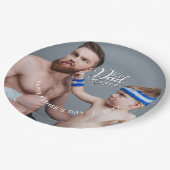 父の日の最高のパパEver Photo ペーパープレート (アングル)