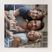 父の日の最高のパパEver Script Photo ジグソーパズル (横)