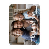 父の日の最高のパパEver Script Photo マグネット (縦)