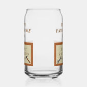 父の日の木製のサインカスタムメッセージ ガラス缶 (右)