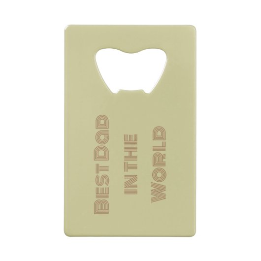 父の日の木製のサインカスタムメッセージ クレジットカード栓抜き (裏面)