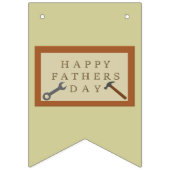 父の日の木製のサインカスタムメッセージ バンティングフラッグ (第1の旗)