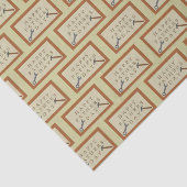 父の日の木製のパターン（の模様が）ある看板 薄葉紙 (詳細)