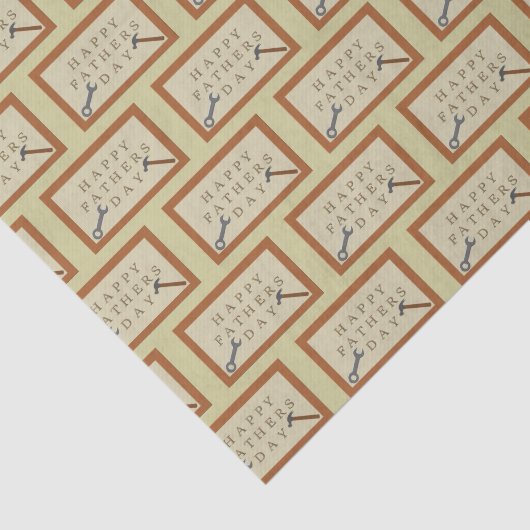 父の日の木製のパターン(の模様が)ある看板 薄葉紙 (詳細)