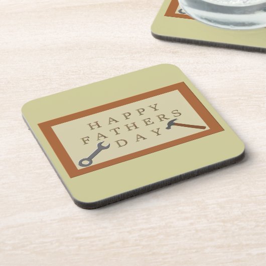 父の日の木製の看板 コースター (左側)