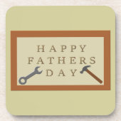 父の日の木製の看板 コースター (正面)