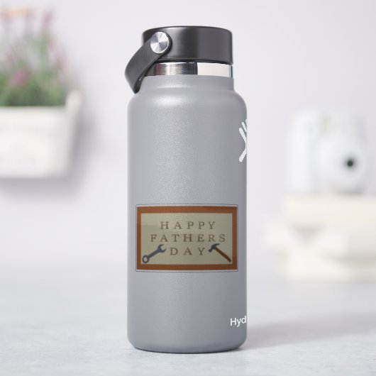 父の日の木製の看板 シール (HydroFlask)