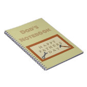 父の日の木製の看板 ノートブック (右側)