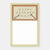 父の日の木製の看板 ポストイット (正面)