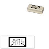 父の日の木製の看板 ラバースタンプ (押印)