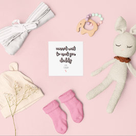 父の日の未来のパパが近くパパのピンク カード