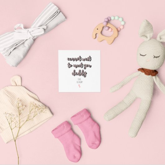 父の日の未来のパパが近くパパのピンク カード