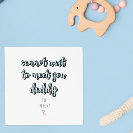 父の日の未来のパパすぐにダディーブルーになる カード