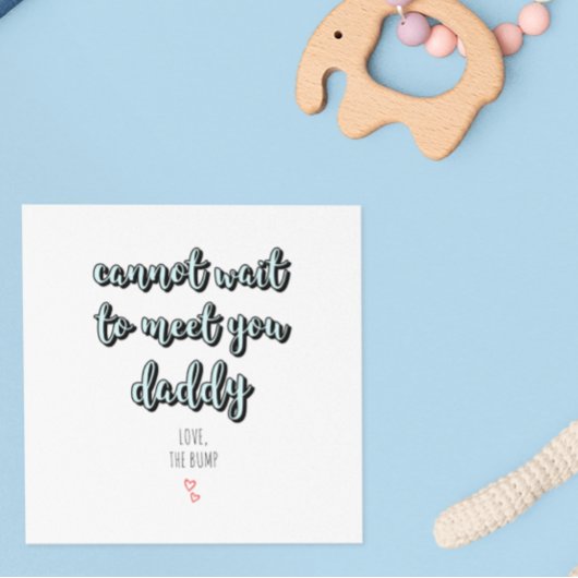 父の日の未来のパパすぐにダディーブルーになる カード