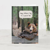 父の日の森のクマ カード (正面)