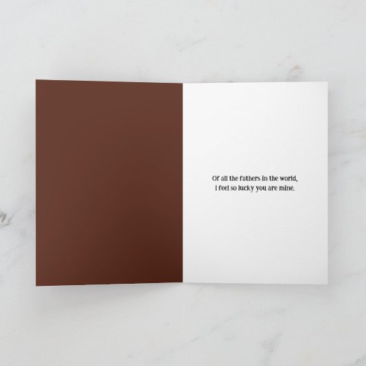 父の日の森のクマ カード (内部)