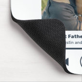 父の日の歌お気に入りの楽器奏者のパパ写真 マウスパッド (コーナー)