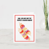 父の日の水の色チキンカブ カード (正面)