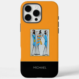 父の日の水の色、マサイ戦士 iPhone 16 PRO MAXケース