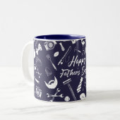 父の日の海軍 ツートーンマグカップ (正面左)