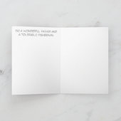 父の日の漁師 カード (内部)