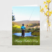 父の日の漁師 カード (黄色い花)