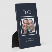 父の日の父と息子の写真 フォトプラーク (側面)