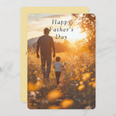 父の日の父と息子の野球夏 (正面/裏面)