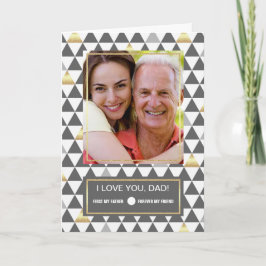 父の日の父のために。カスタム写真 カード