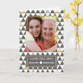 父の日の父のために。カスタム写真 カード (黄色い花)