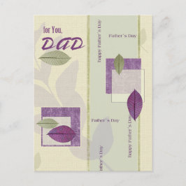 父の日の父のために ポストカード