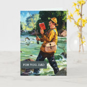 父の日の父のために。ヴィンテージ カード (黄色い花)