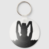 父の日の父の日の最初の幸せな父 キーホルダー (裏面)