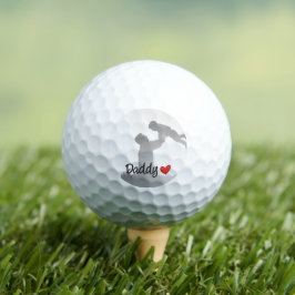 父の日の父の日の最初の幸せな父 ゴルフボール