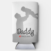 父の日の父の日の最初の幸せな父 スリム缶クーラー (正面)