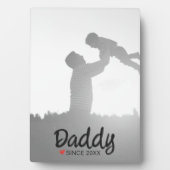 父の日の父の日の最初の幸せな父 フォトプラーク (正面)