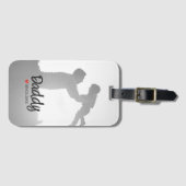 父の日の父の日の最初の幸せな父 ラゲッジタグ (正面横)