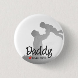 父の日の父の日の最初の幸せな父 缶バッジ