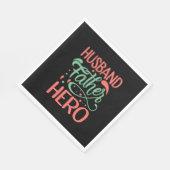 父の日の父の英雄 スタンダードランチョンナプキン (角)